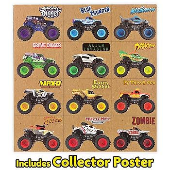 Monster Jam モンスター ジャム 公式 クラシック 12台 セット Amazon.com: Monster Jam, Official 12-Pack of 1:64 Scale Die